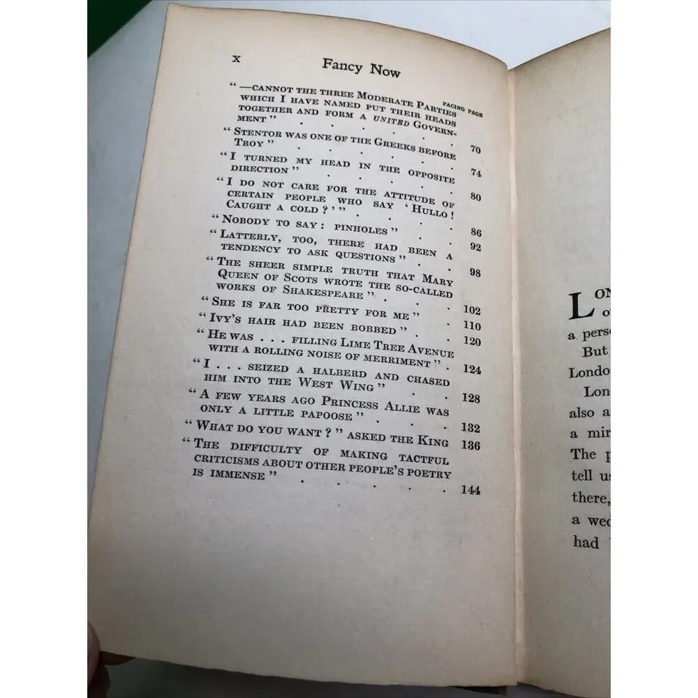 1924 Edition HC FANCY NOW by ‘EVOE’ E. V. Knox Illustrated by George Morrow
